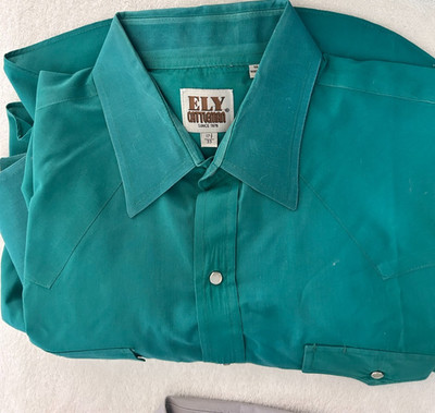 Ely Cattleman western shirt Green