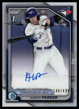 2024 Bowman Draft #CPA-AP Aaron Parker Chrome Autograph Refractor #/499