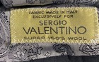 Sergio Valentino Men's Black Pinstripe Super 150s Wool Blazer Jacket Sz 50L — photo 3