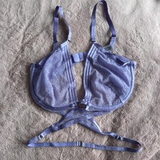 Image of Ann Summers The Devoted Fuller Bust Non Pad Lilac Plunge Bra Size 34DD - BNWOT