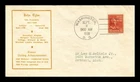 US COVER JOHN TYLER PRESIDENTIAL SERIES FDC SCOTT 815 THERMOGRAPHED CACHET