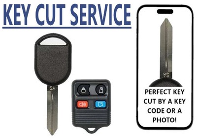KEY CUT + H92 SA CHIP Key + REMOTE For Lincoln LS 2003 - 2006 80 Bit