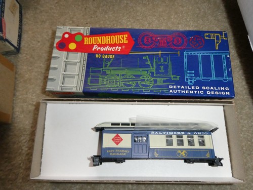 Kit de coche vintage escala HO Roundhouse Overton Combine B&O 3716 nuevo en caja | Zustand: New
