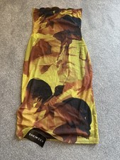 SHEIN SXY Tie Dye Cut Out Tube Bodycon Dress Size S