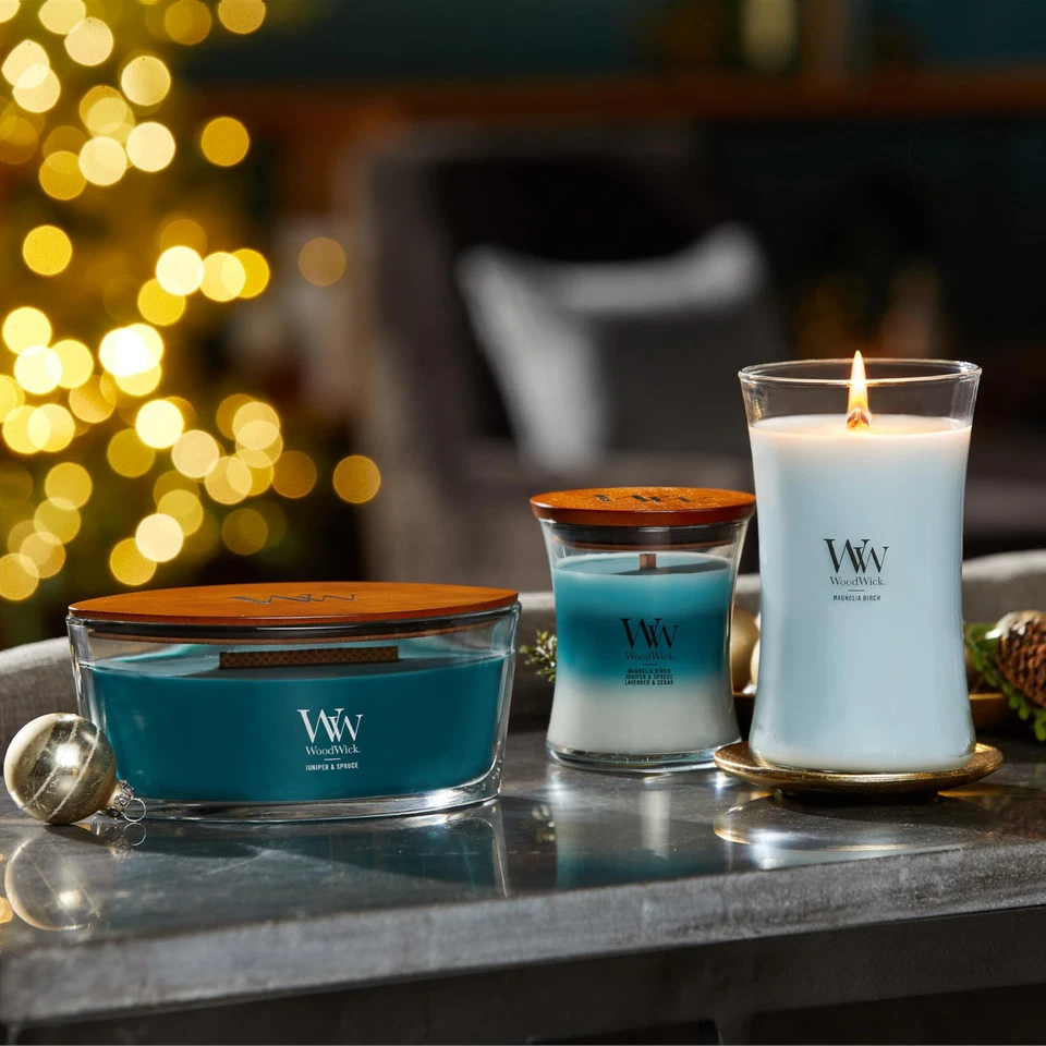 Presentes de vela de férias Magnolia Birch para mulheres e homens, 21,5 oz vidro grande... - Imagem 4 de 4