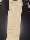 Perry Ellis Mens Pants 38x32 Beige Pleated Cuff 100% Cotton — photo 1