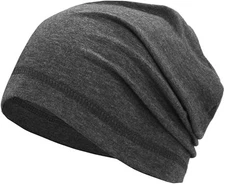 Lightweight Cotton Beanie, Summer Skull Caps, Breathable Thin Sleep Hats for Run