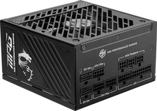 BLACK - MSI MPG A1000GS PCIE5 II GAMING 1000W POWER SUPPLY 80 GOLD