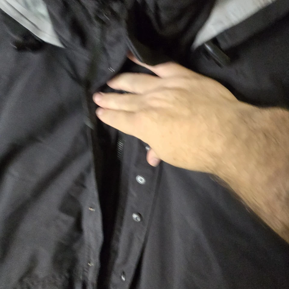 Chaqueta táctica Tru-Spec para hombre mediana negra forro polar extraíble clima frío Foto 4 de 4