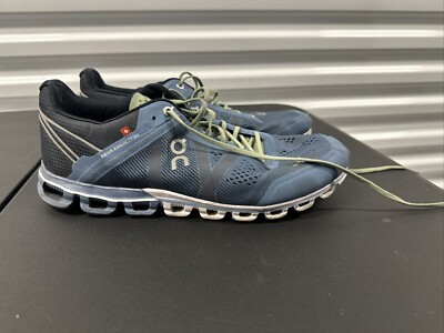 On Cloud Cloudflow Mens Running Shoes Blue Green Sneakers Size 10 On Cloud Cloudflow 3.0 Shoes Mens Sz 12 Blue Green Running  main image 3