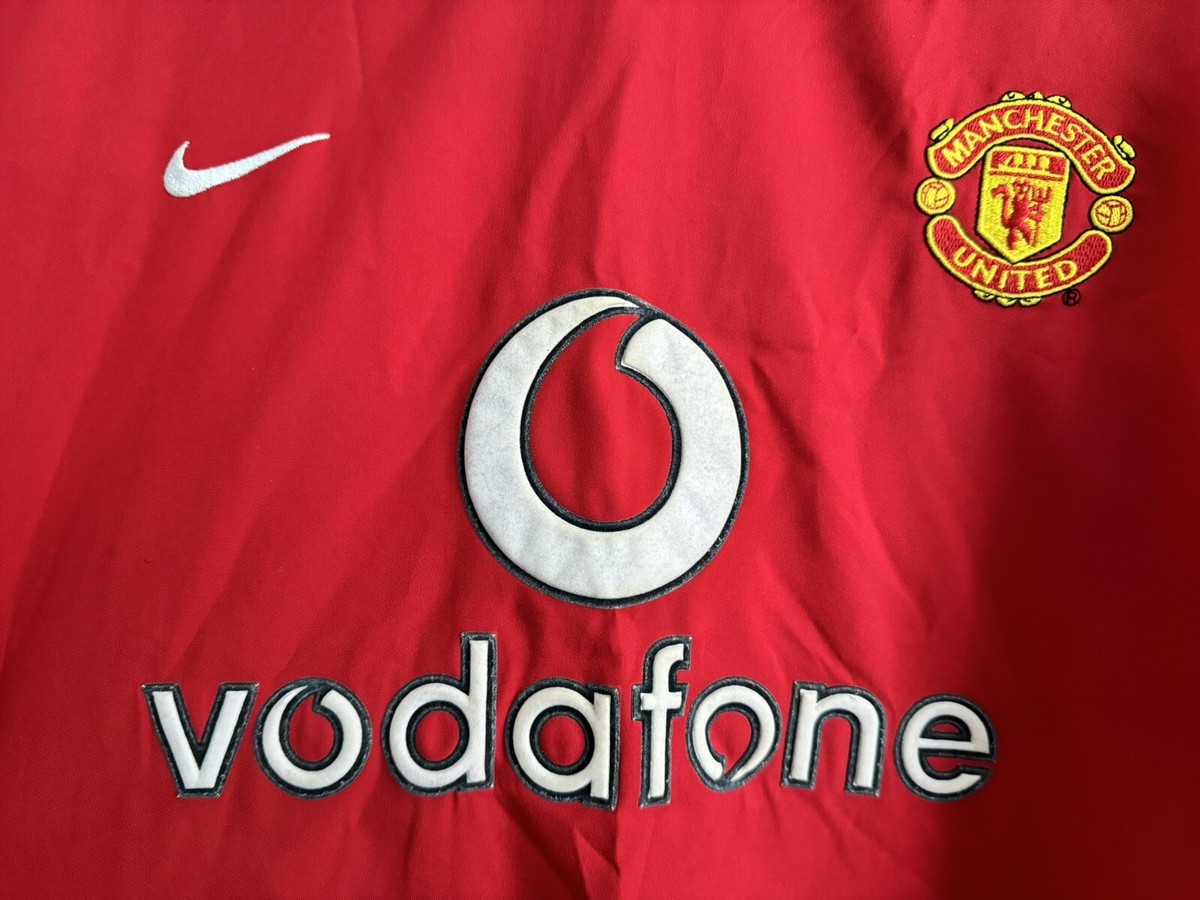 Mens 2002-2003-2004 Manchester United FC Jersey Shirt Home