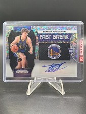 2023-24 Panini Prizm - Fast Break Rookie Autographs Brandin Podziemski #FBR-POD