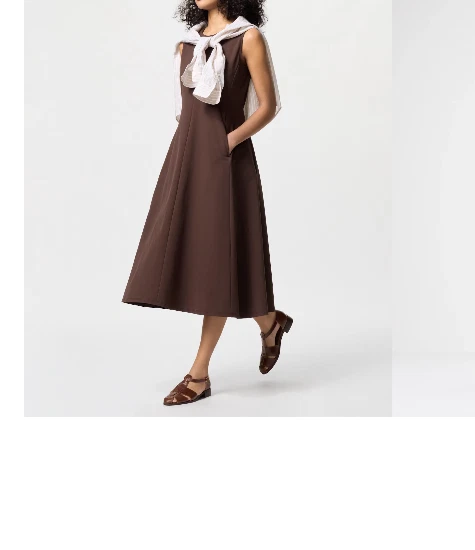 OFF WHITE Abito UNIQLO Ultra Elasticizzato S 3XL Senza Maniche Asciugatura Rapida Vestibilità Svasata 474063 NUOVO