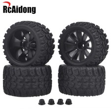 1/16 RC Tires Wheels 12mm Hex W/Foam Inserts for Traxxas E-Revo VXL E Revo Truck