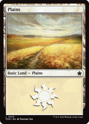 #ad #ad x4 Plains FDN Foundations MTG 273 BASIC LAND M NM 4x $1.66