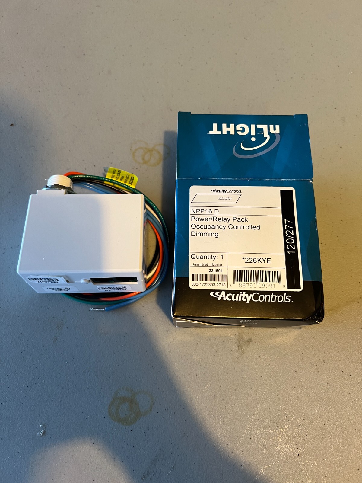 Acuity Controls nLight NPP16 D Occupancy Controlled Power/Relay Pack