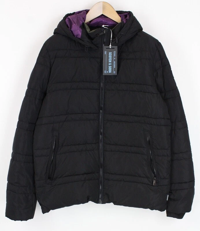 scotch & soda hooded water repellent puffer jacket