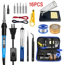 80W Electric Soldering Iron Welding Gun Tool Kit Solder Wire Desoldering Pump