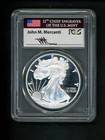 2016-W US American Silver Eagle $1 PCGS PR70 DCAM Lettered Edge Phila. Mercanti