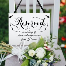 Stunning Wedding Reserved Seating  Memorial Signs   Beautifully Designed