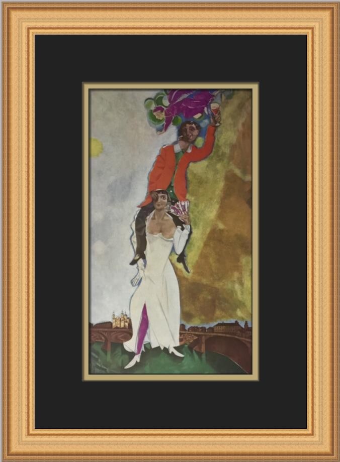 Marc Chagall Self-Portrait with a Wineglass Custom Framed Print | eBay