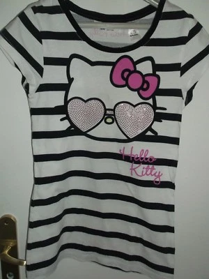 t.shirt H&M HELLO KITTY  T.10 ANS - Photo 1/2