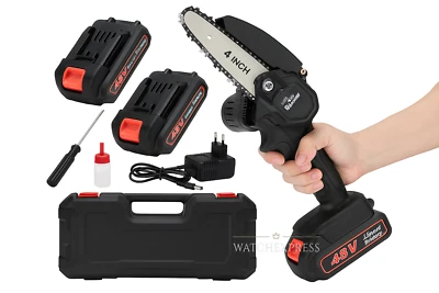 MOTOSEGA 48V TAGLIARAMI ELETTROSEGA 2 BATTERIE ELETTRICA MOTOSEGHE PORTATILE