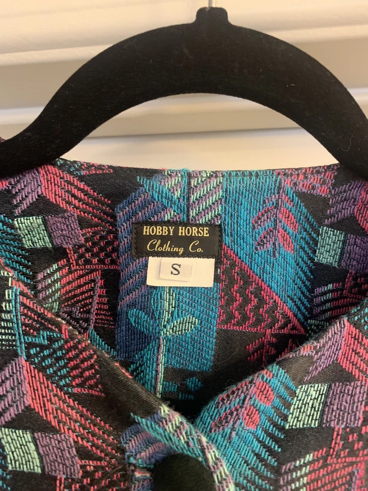 Hobby Horse Women's Western Show Jacket Size Small Teal Black Pink Purple 🐴 - Photo 2/4