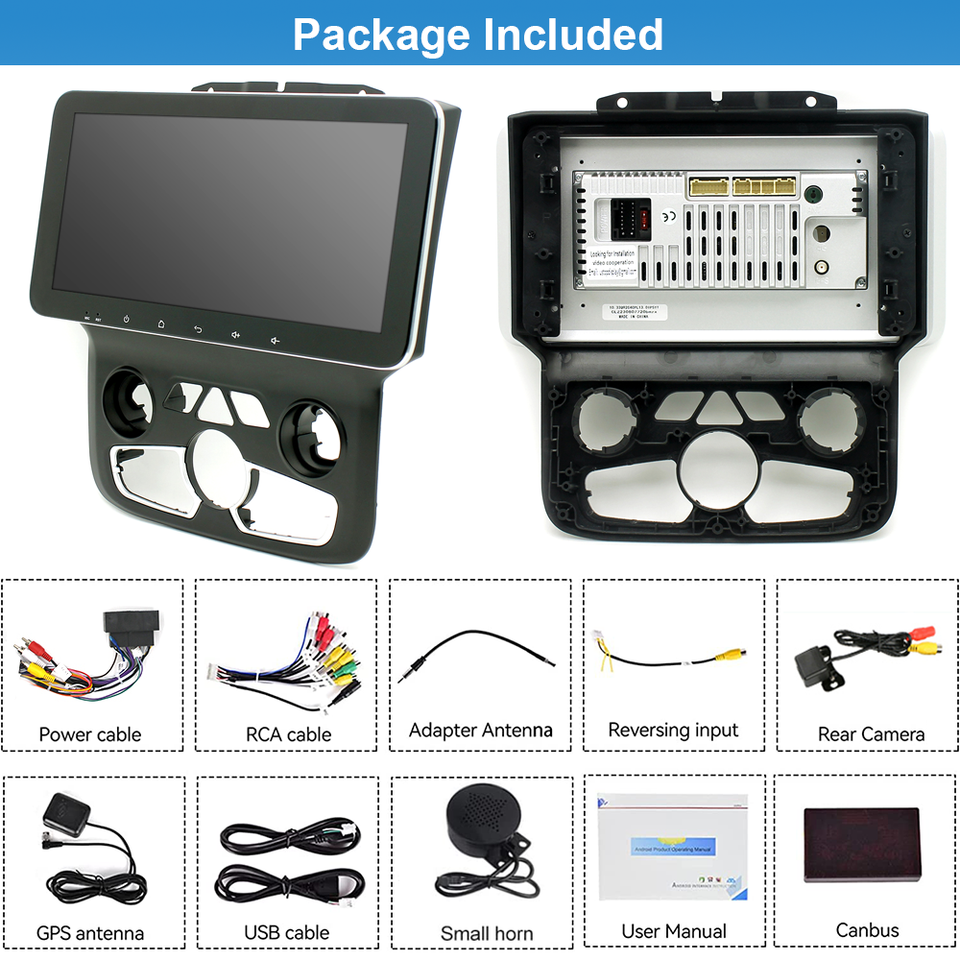 Plug Play For 20132018 Ram 1500 2500 3500 Apple Carplay Car Radio Navi