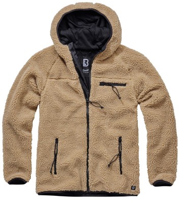 BRANDIT Mens Work Casual Leisure Teddyfleece Camel Jacket Jacket Jacket