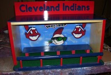 Cleveland Indians Bobble head display case Wild Thing theme customed made