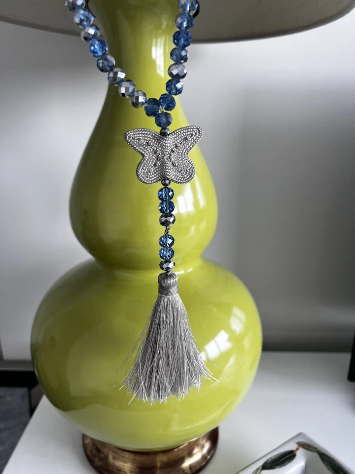 “Jil D’hostun “🦋 Luxury Fashion Long Beads Butterfly Necklace! French Chic 👌🏼 - Image 2 of 4