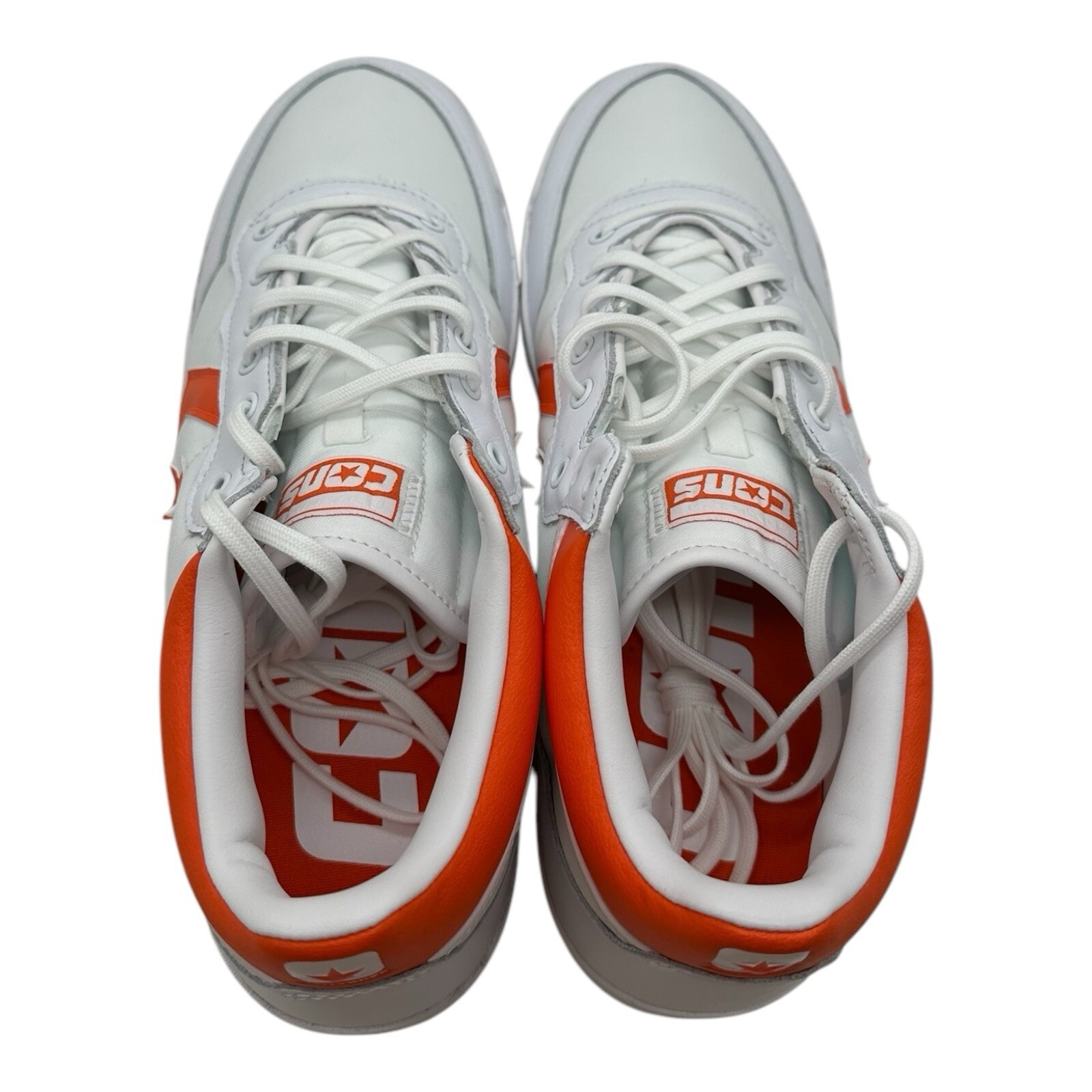 Converse CONS Fastbreak Pro Mid Shoes Men's Size 11 White Orange Sneakers thumbnail 9