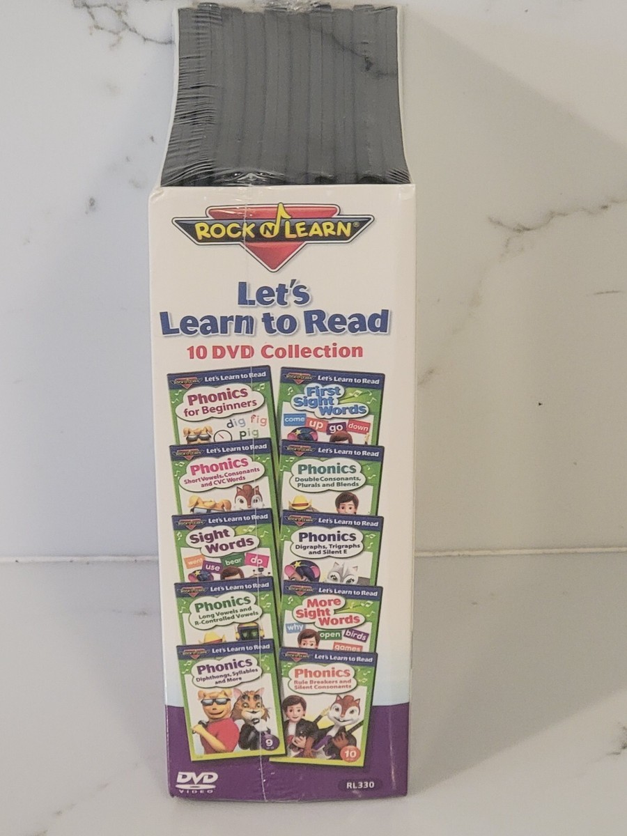 Let's Learn to Read 10 DVD Collection by Rock 'N Learn Brand