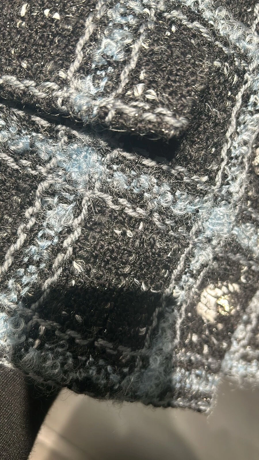 CHANEL Giacca Tweed Collezione 2024 2025 Nero Blu