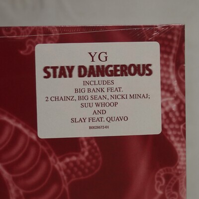 YG: Y.G. Stay Dangerous US Def Jam Gangsta Rap 2x Vinyl LP NEW