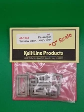 KEIL-LINE PRODUCTS O SCALE PASSENGER WINDOW FRAME INSERTS .405 X .875 QTY 12