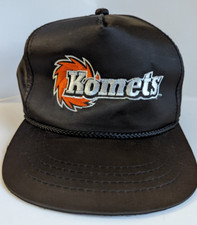 Vintage 90s Komets Hockey Fort Wayne In Showcase Trucker Hat Snapback Yupoonyng