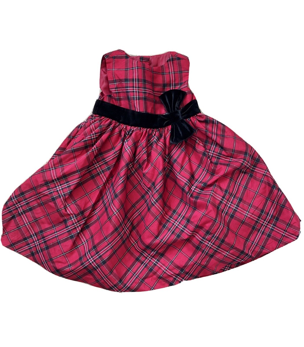 Girls Red Plaid Holiday Christmas Dress 3t Gymboree | eBay