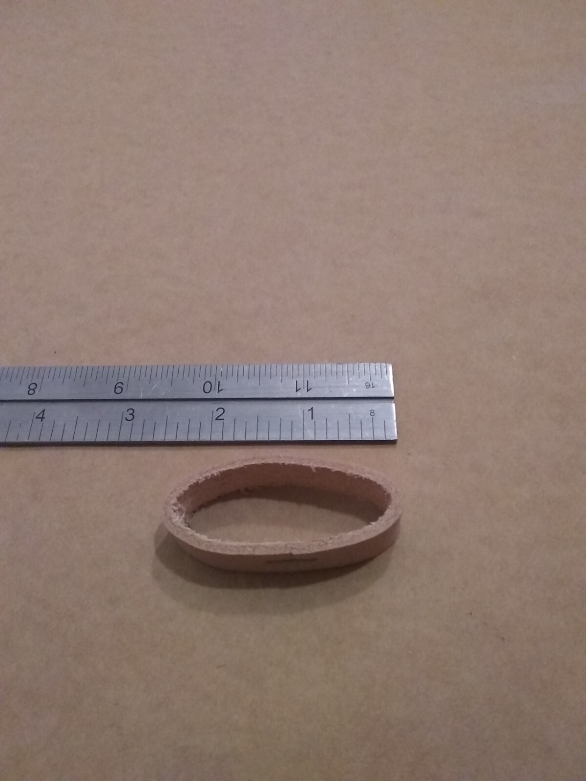 2" Natural Economy Leather Belt Keepers / Loops (Pack Of 10)