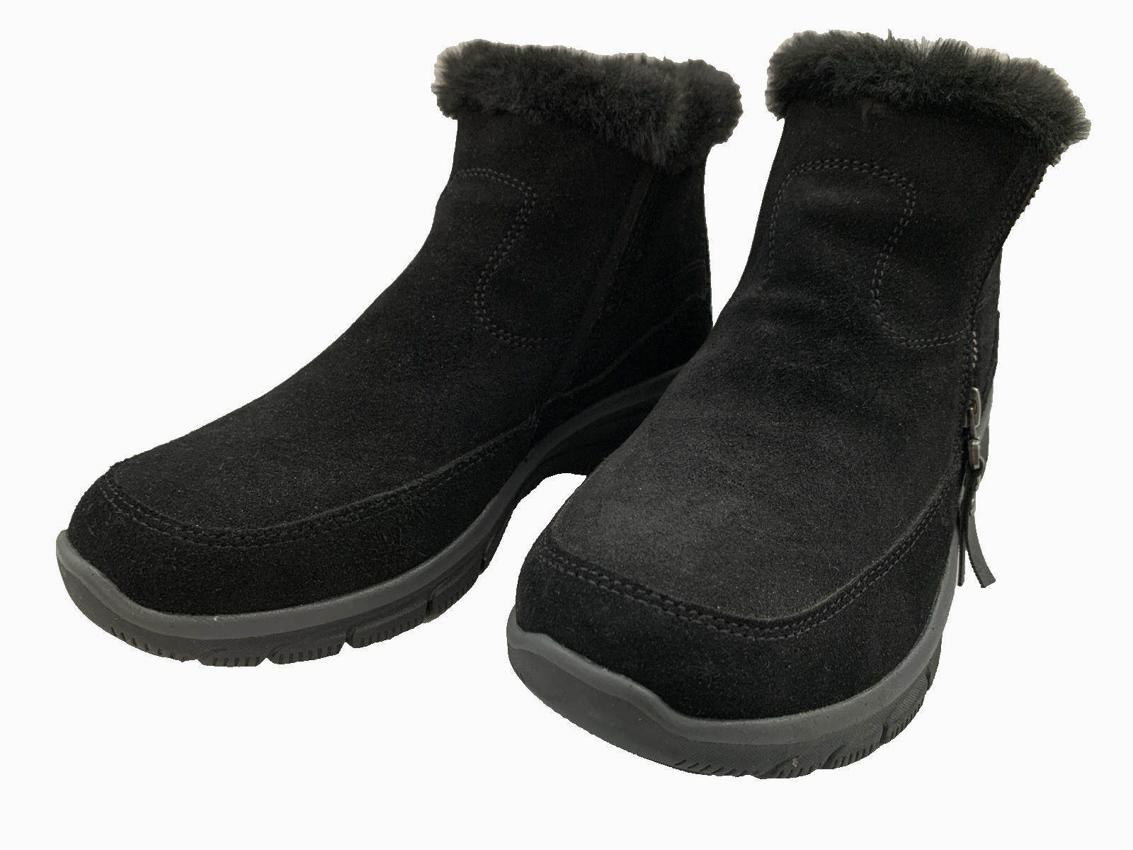 Skechers Women Easy Going Cool Zip 167862 Ankle Boot Size M Black