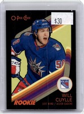 2023-24 O-Pee-Chee Black Border Parallel Will Cuylle RC 034/100 New York Rangers