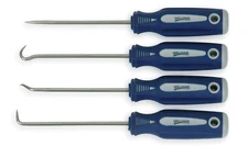 Williams 4 Piece Mini Pick & Hook Set #40201 45°Bent 90°Bent Straight SimiCircle