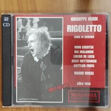 MARIO ROSSI Giuseppe Verdi Rigoletto KÖLN 1956 NM/EX(2CD)