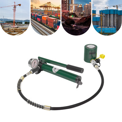 #ad 20 Ton Hydraulic Ram JackHand Pump Hydraulic Cylinder Jack Lifting Cylinders $163.99