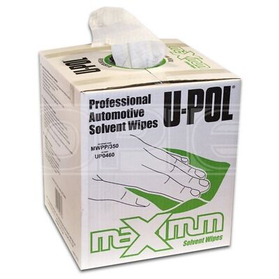 U-POL Dry Solvent Wipes - Pack of 350 - Grease & Fibre Free - MWPP/350