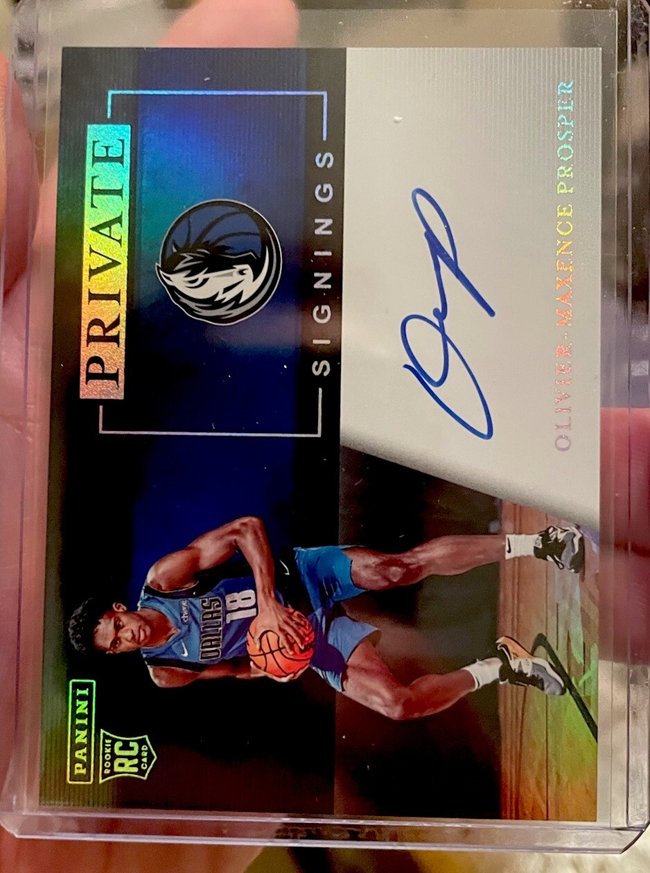 2023-24 Olivier-Maxence Prosper Panini Phoenix Private Signings RC On Card Auto