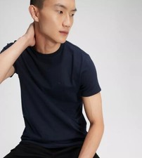 Calvin Klein Men's Smooth Cotton Solid Crewneck T-Shirt - Dark Sapphire XL