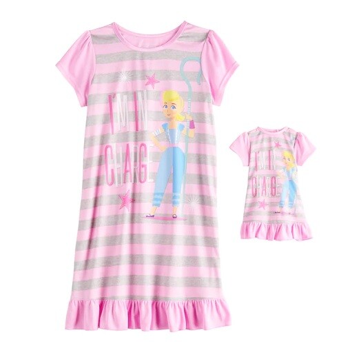 Toy Story Bo Peep Nightgown Girls size 10 NeW Pajamas Fits 18" Doll