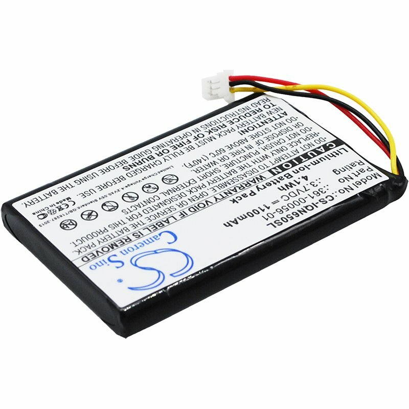 TECHTEK Batteria 1100mAh Compatibile Con Garmin 010-01211-01 – Per Dash Cam 35, Nuvi 53, Nuvi 53LMT, 65, 65LM, 65LM 6 – Sostituisce 361-00056-01 - 3